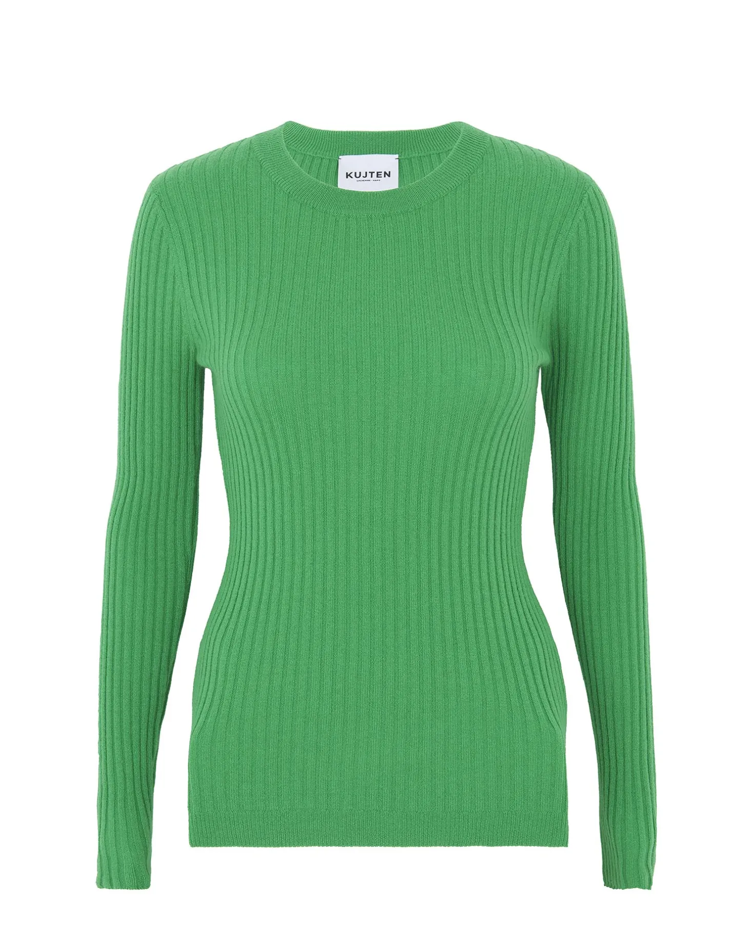 Pull Col Rond Manches Longues Cotelees
