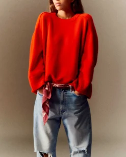 Pull Col Rond Oversize Cachemire