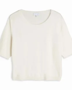 Pull Col Rond Oversize Manches Courtes
