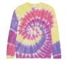 Pull Col Rond Rainbow Tie & Dye Cachemire