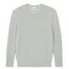 Pull Col Rond Torsades Cachemire