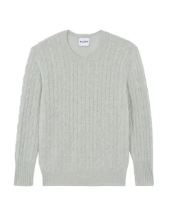 Pull Col Rond Torsades Cachemire