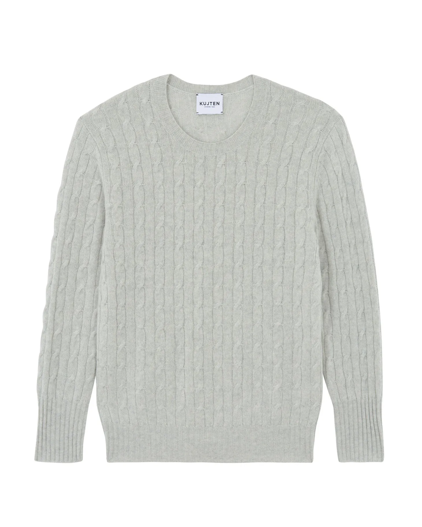 Pull Col Rond Torsades Cachemire