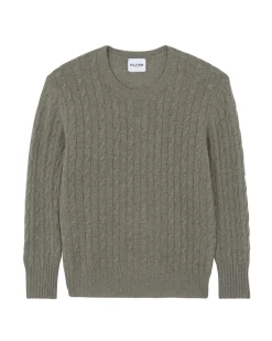 Pull Col Rond Torsades Cachemire