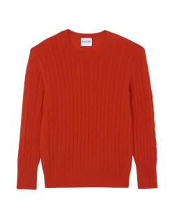 Pull Col Rond Torsades Cachemire