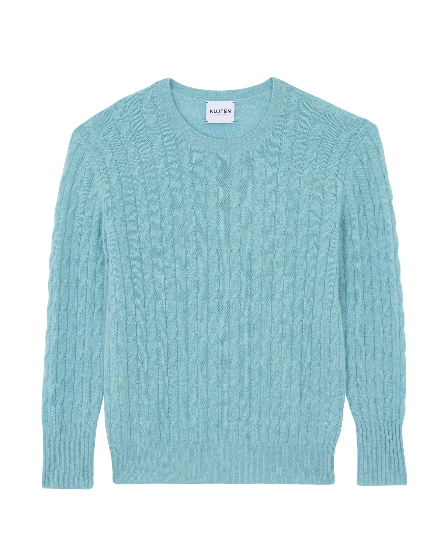 Pull Col Rond Torsades Cachemire