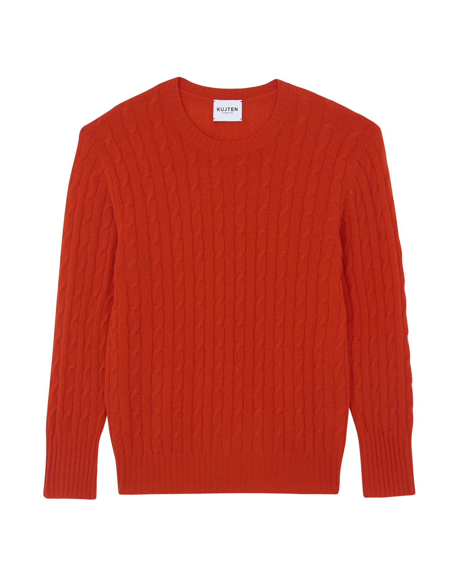 Pull Col Rond Torsades Cachemire