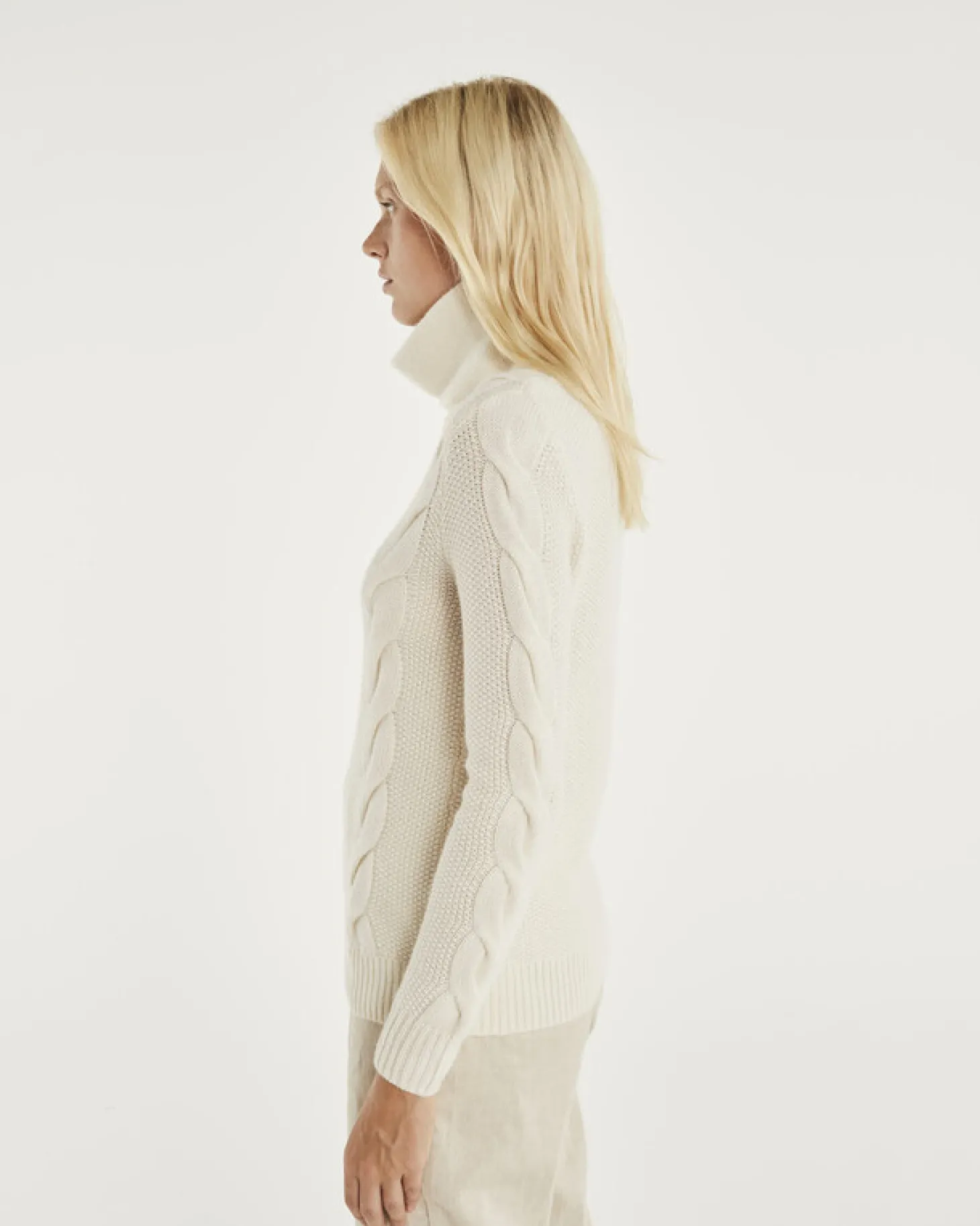 Pull Col Roule Femme