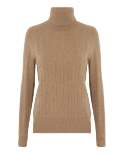 Pull Col Roule Femme Manches Longues