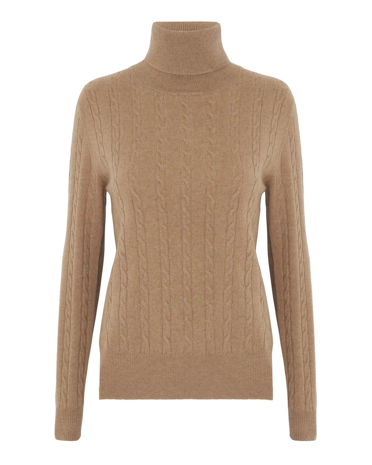 Pull Col Roule Femme Manches Longues
