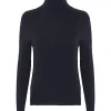 Pull Col Roule Femme Manches Longues