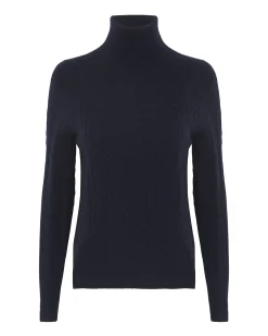 Pull Col Roule Femme Manches Longues