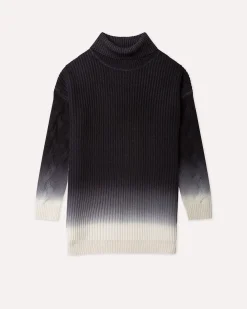 Pull Col Roule Manches Torsades Femme