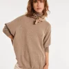 Pull Col Roule Oversize Manches Longues