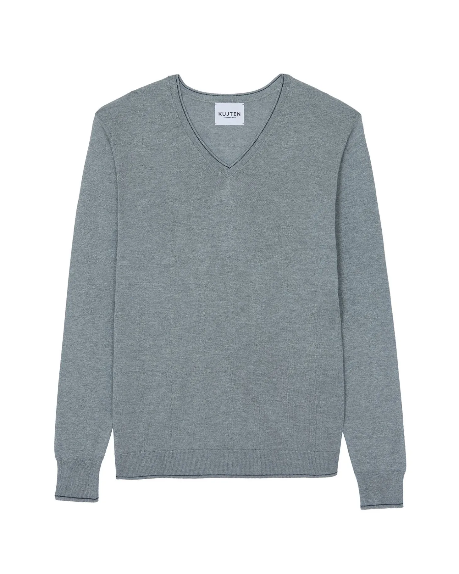 Pull Col V Cachemire Et Soie Homme