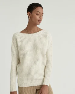 Pull Col V Dos Manches Longues