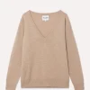 Pull Col V Femme Manches Longues