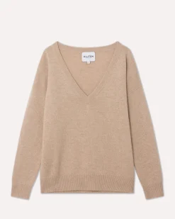 Pull Col V Femme Manches Longues