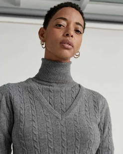 Pull Col V Femme Manches Longues