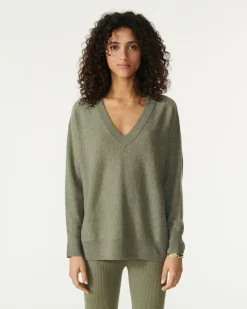 Pull Col V Liquette Cachemire, 2 Fils