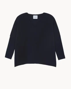 Pull Col V Oversize Cachemire Milano, 2 Fils