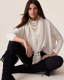 Pull Col V Oversize Cachemire Milano, 2 Fils