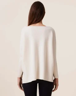 Pull Col V Oversize Cachemire Milano, 2 Fils