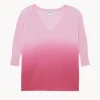 Pull Col V Oversize Manches 3/4 Cachemire