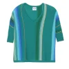 Pull Col V Oversize Manche 3/4 Cachemire