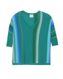 Pull Col V Oversize Manche 3/4 Cachemire