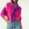 Pull Col V Oversize Manche 3/4 Cachemire