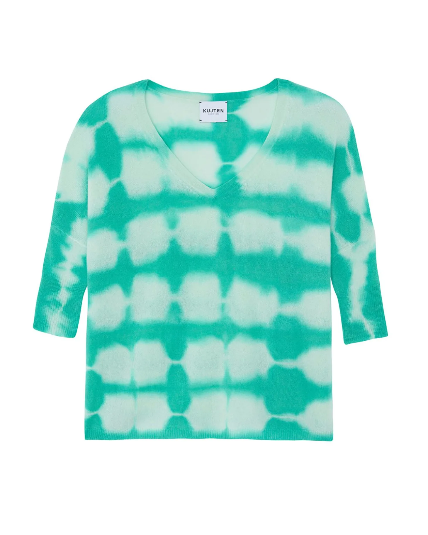 Pull Col V Oversize Manches 3/4 Cachemire