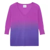 Pull Col V Oversize Manches 3/4 Cachemire
