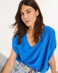 Pull Col V Oversize Sans Manches