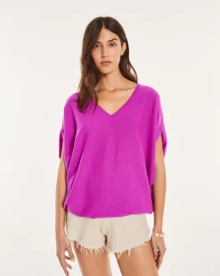 Pull Col V Oversize Sans Manches