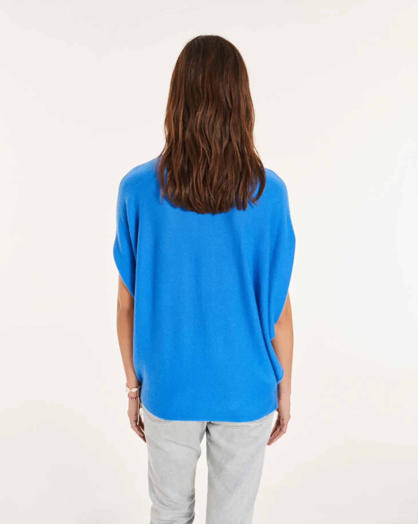 Pull Col V Oversize Sans Manches