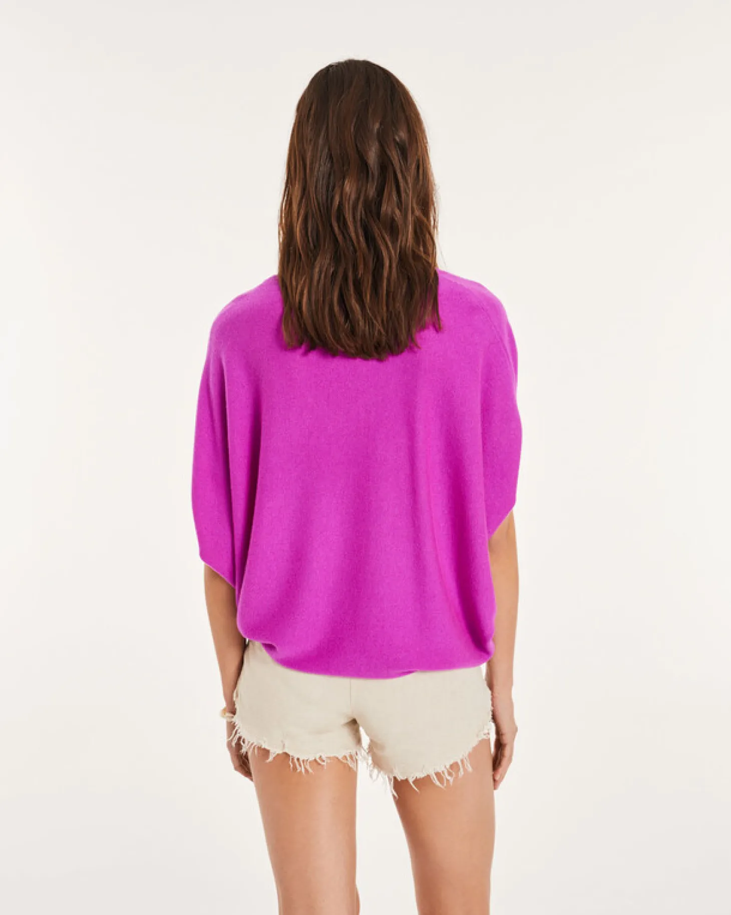 Pull Col V Oversize Sans Manches