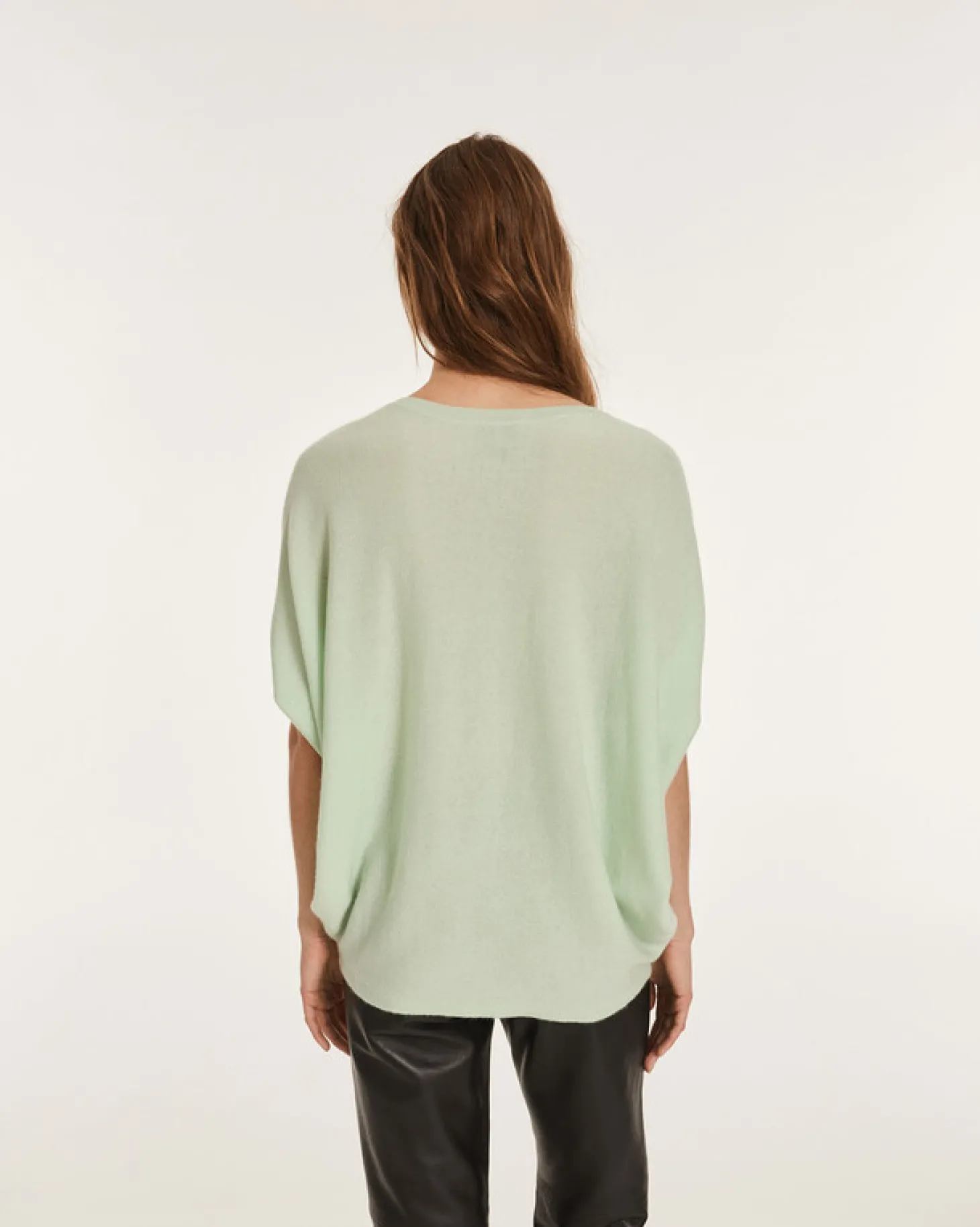 Pull Col V Oversize Sans Manches
