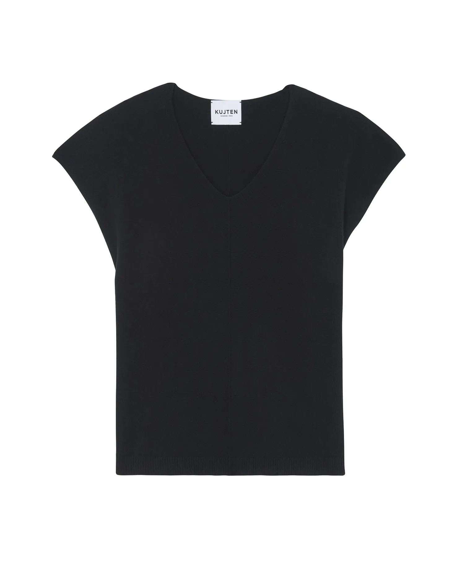 Pull Col V Sans Manches Cachemire