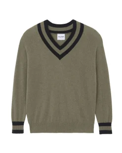 Pull Col V Tennis Manches Longues