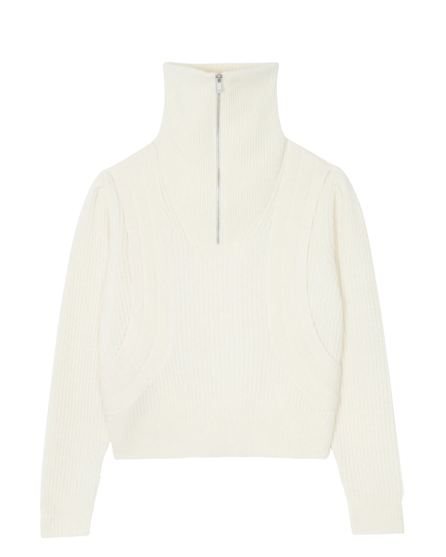 Pull Court Col Camionneur Manches Longues