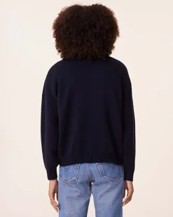 Pull CUr Cachemire Col Rond, 10 Fils