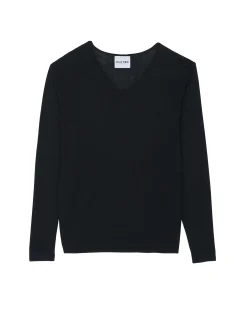Pull En Cachemire Et Soie Homme Col V