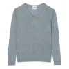 Pull En Cachemire Et Soie Homme Col V