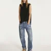 Pull En Cachemire Sans Manches A Col Cheminee