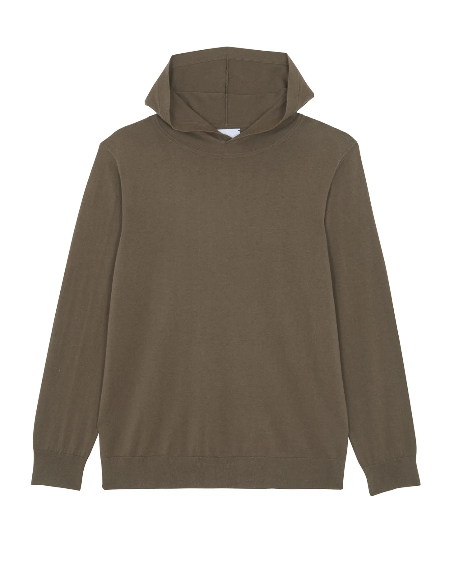 Pull Fin Col Capuche Coton-Cachemire