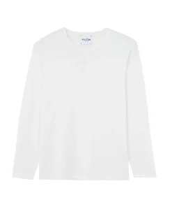 Pull Fin Col Henley Coton-Cachemire