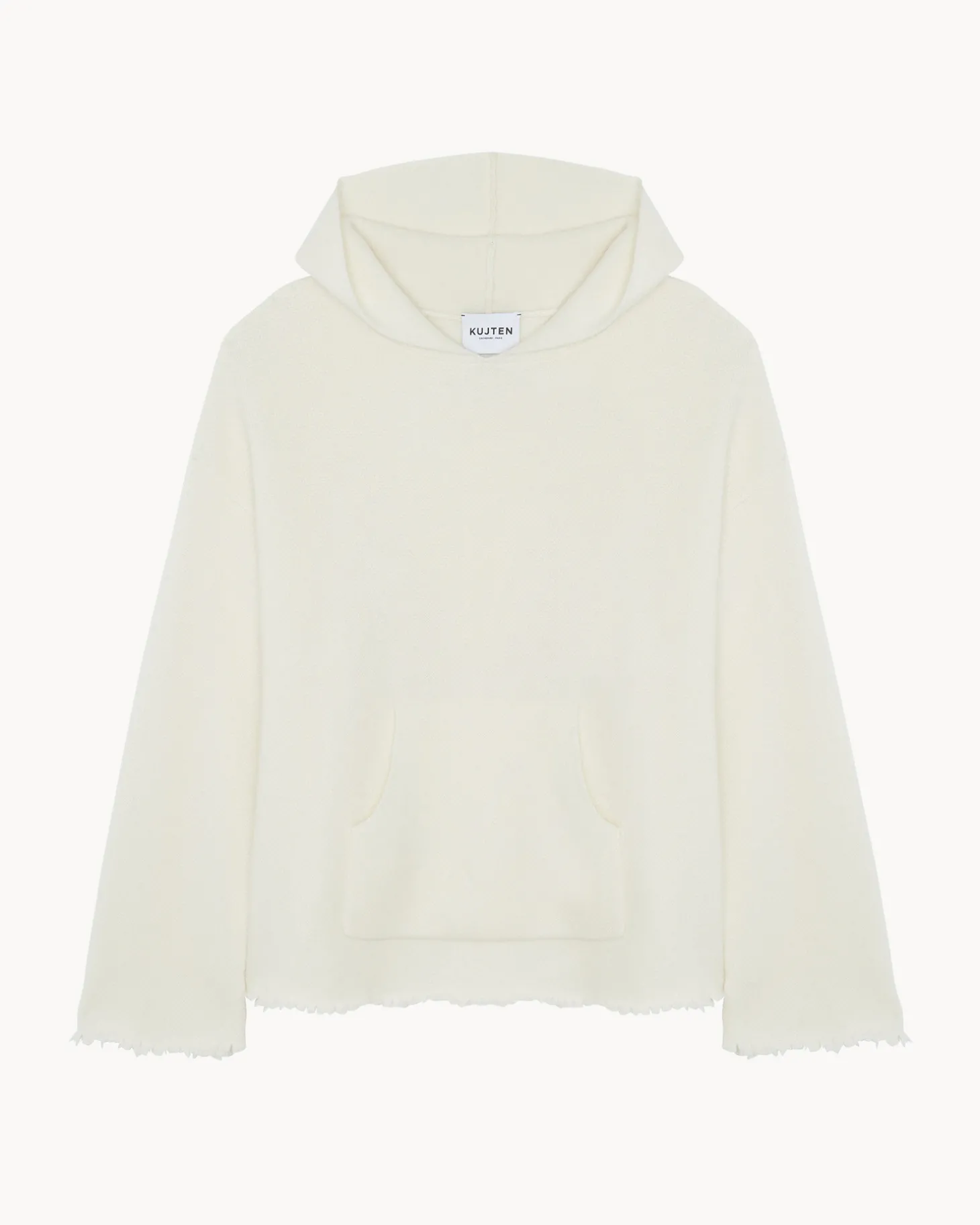 Pull Hoodie Cachemire Oversize, 4 Fils
