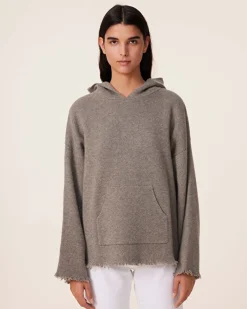 Pull Hoodie Cachemire Oversize, 4 Fils