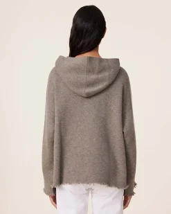 Pull Hoodie Cachemire Oversize, 4 Fils